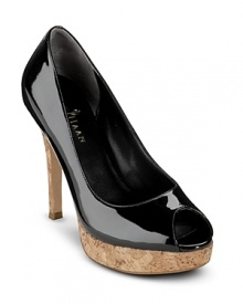 This flattering open toe pump adds finesse to any look. From Cole Haan.