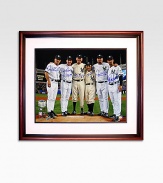 Commemorate the winning history of Yankee Stadium with this one-of-a-kind tribute to Yankees greatness. Altogether on one timeless photo are the pitchers and catchers of the only 3 perfect games in Yankees history: Joe Girardi, David Cone, Jorge Posada, David Wells, Yogi Berra and Don Larsen.