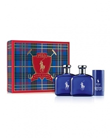 This holiday, celebrate the heritage of the classic sporting tradition with Polo. The three-piece holiday collection features 4.2 oz. Eau de Toilette, 4.2 oz. After Shave and 2.6 oz. Deodorant.