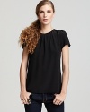 Pippa Top - Silk Solid Short Sleeve