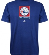 Sport your favorite team's winning spirit in this Philadelphia 76ers' tee by adidas.