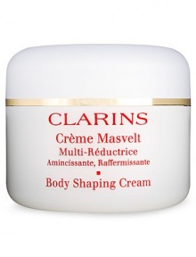 This rich massage cream is specially formulated to target stubborn curves on the waist, abdomen, hips and arms. Highly concentrated formula firms, tones and moisturizes skin. Also facilitates massage application for effective results. 7 oz. Made in France. 