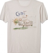 Havana, here you come. Get ready to indulge in some R&R with this casual tee from Lucky Brand Jeans.