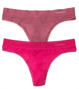 Calvin Klein's lightweight thong with signature logo detail gets an update in new fashion colors!