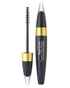 VOLUME. Fast track to thick lashes. See how this revolutionary mascara is engineered to deliver: MAXIMUM VOLUME Instantly magnifies lashes up to 300% for a thicker, fuller, incredibly dramatic look. All thanks to our exclusive U.S. patent-pending Expandex Formula. MAXIMUM PRECISION Unique, streamlined Speed-Meter Brush design (U.S. patent-pending) provides precise handling. It hugs the curves of every last lash to coat evenly in one stroke. MAXIMUM COLOR You'll see the difference with supercharged color. Ultrasonically dispersed pigments create high-impact shades up to 30% more intense. MAXIMUM BENEFITS Unique moisturizing complex forms a protective barrier that helps prevent breakage. Won't flake, smudge or clump. Suitable for contact lens wearers and sensitive eyes. Fragrance free, ophthalmologist-tested.