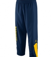 Represent your favorite NCAA team every time you step on the court with these comfortable Marquette Golden Eagles basketball pants featuring Dri-Fit technology from Nike.