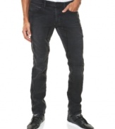 All beginnings end well when you are wearing these moto-inspired jeans from Marc Ecko Cut & Sew.