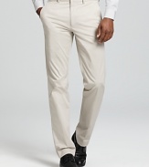 Effortless cool is easily achieved with neutral-hued pants from Theory.