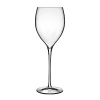 The Magnifico stemware pattern has a graceful bowl and elongated stem. An everyday glassware variety but with the style and finesse of true crystal. Made with Luigi Bormioli's SON.hyx technology.