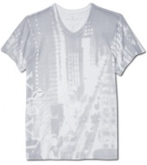 A graphic t-shirt like this one from Marc Ecko Cut & Sew is an easy way to get a charge out of your casual wardrobe.