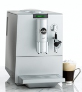 A deluxe treatment for the world's slimmest bean-to-cup automatic coffee center. Expect the same café-quality flavor with even more luxurious style. The striking design is replete in platinum metallic touches with chrome and stainless steel accents, while a professional-grade burr grinder and easy automatic features round out this bold, beautiful machine. Two-year warranty. Model 13442.