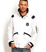 Lighten up your layered look with this active jacket from Nautica.