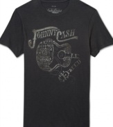 Pay homage to one of music's legend with this cool Johnny Cash tee from Lucky Brand Jeans.