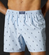 Classically styled, this boxer offers everyday comfort, made of the finest 100% rungspun cotton.