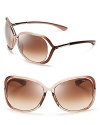 Posh and polished, these Tom Ford oversized sunglasses are the perfect accessory for any fashion insider.