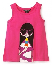 Little Marc Jacobs Girls' Lelani Tee - Sizes 2-6