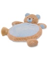 Cuddle up to this Blue Bear mat. Features a heart-shaped patch with a crinkly squeaker inside to make an amusing sound when baby presses on it