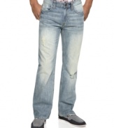 Lighten up. These lightly washed jeans from Marc Ecko Cut & Sew are exactly what you need for your spring denim look.