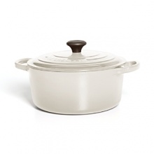 For nearly a century, Le Creuset has handcrafted enameled cast iron cookware of superlative quality, durability and versatility. A cooking staple, the round French oven offers exceptional heat distribution and retention for unsurpassed broiling, braising, slow cooking and sautéing and its size easily accommodates large roasts and poultry.