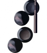 Perfect pots of creamy eyeliner in two rich colors to help create elegantly defined lines or a smoky, sultry look. Remarkably easy to apply, they resist rubbing, water, and sweat to keep eyes emphasized all day long. Comes with easy-to-use, conveniently sized brush.Call Saks Fifth Avenue New York, (212) 753-4000 x2154, or Beverly Hills, (310) 275-4211 x5492, for a complimentary Beauty Consultation. ASK SHISEIDOFAQ 