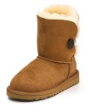 UGG® Australia suede ankle boots with genuine shearling lining will keep your feet in ultimate comfort.