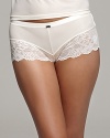 Ultra soft shorts with thick floral lace trim in a flattering silhouette.