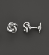 These classic sterling silver cuff links from Dolan & Bullock feature a subtle pattern. From the Sterling Silver Collection.