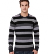 Earn your stripes in this season-perfect sweater from Buffalo David Bitton. (Clearance)