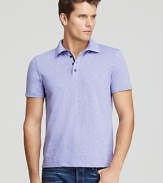 Elie Tahari Craig Slub Polo - Slim Fit