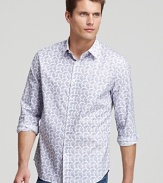 Elie Tahari Zac Paisley Sport Shirt - Slim Fit