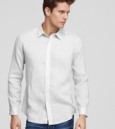 Elie Tahari Zac Linen Sport Shirt - Slim Fit