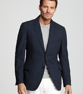 Pair this casual blazer with your favorite jeans and tonal henley for a downtown look with upward mobility.