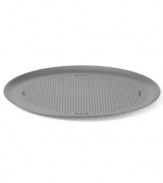 Dish out the perfect pie! This pizza pan gives homemade (or even store bought) crust the crunch you love. The perforated, heavy-gauge steel pan features two interlocking layers of high-performance nonstick that browns and perfectly crisps. Lifetime warranty.