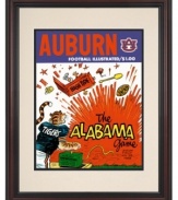 The Tigers blasted the Crimson Tide in 1969, winning 49-26, and this restored program cover from their always-thrilling matchup is an incredible souvenir for college football fans and alum of all ages.