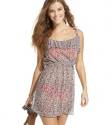 A stylish seaside cover up, this Jessica Simpson floral-printed dress is perfect for a flirty look!