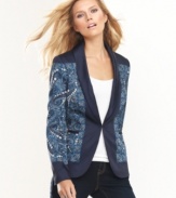 Make an impression with a printed boyfriend blazer from INC. It's more versatile than you think -- try it with ponte-knit pants for the office, jeans for the weekend and a skin-tight skirt for a night out!