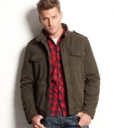 With a rough and rugged vibe, this jacket from Levi's sets your wardrobe at attention.