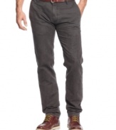 Great slim fit trouser jean by BOSS Orange to wear to work on casual Fridays or for play.