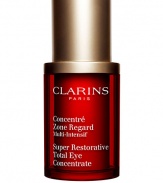 It's time to envision younger-looking skin. This advanced cream was formulated for all skin types to target puffiness, dark circles and crow's feet around the eyes. Clarins sheds new light on age-defying eye care with a treatment powered by Pueraria Lobata: the forever young plant proven to target aging where you see it first, giving eyes a luminous lift in just three weeks. .53 oz.