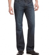 This pair of dark denim jeans from Kenneth Cole give your casual look a needed upgrade.