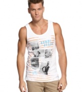 Your style will be shoulders above the rest with this hip tank from Bar III.