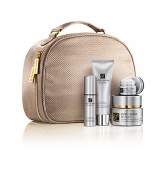 Astonishing achievement in visible age correction. 4 ultra luxurious formulas for a look that is strikingly younger and more lifted. Enviably radiant. Incredibly beautiful. All in a deluxe travel case. Limited-time set includes: Nutriv Ultimate Lift Age-Correcting Creme, 1.7 oz.; Ultimate Lift Age-Correcting Serum, 0.5 oz.; Ultimate Lift Age-Correcting Eye Creme, 0.24 oz. and Intensive Hydrating Creme Cleanser, 1.7 oz. Made in UK. 