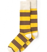 Add a touch of whimsy to your casual look. These wide stripe socks from MARC BY MARC JACOBS bring just the right amount of spark your wardrobe.