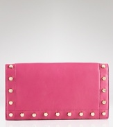 Make saturated shades your new signature with Z Spoke Zac Posen's leather clutch. In a girlie hue, this bag lends after-hours looks a bubble gum pop.