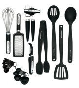 All the tools a home cook needs, all in one place! Complete your kitchen with this all-inclusive set from KitchenAid. It includes an essential assortment of nylon utensils and high-quality kitchen gadgets that make food prep a more rewarding process. Limited lifetime warranty.