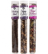 Enhance the flavors of your favorite meals with these gourmet peppercorns. Explore the rich tastes, sharp notes and bold aromas of each and fall in love with the peppercorns that professional chefs swear by.