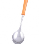 Stir up and dish out the fun with this serving spoon from Fiesta's serveware collection. Durable, chip-resistant ceramic in bold solid hues offers endless opportunities to brighten up your table.