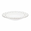 Kate Spade's Larabee Road Platinum, peppered with platinum polka dots, will give your table its own personality. Crafted of white bone china, each piece is dishwasher safe.