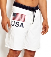 This swim style from Nautica packs a patriotic punch for summer.