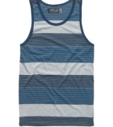 When the mercury starts to rise, this striped and color blocked tank from Retrofit will be your essential summer style.